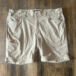 ORVIS CARGO SHORT Hiking Fishing Khaki Insect Repellent Size 30 XL Beige Shorts